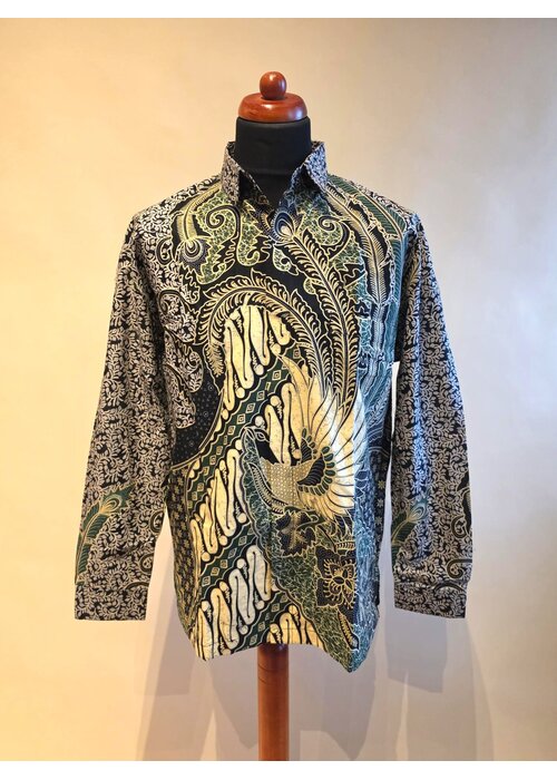 Batik overhemd lange mouw 3007-08