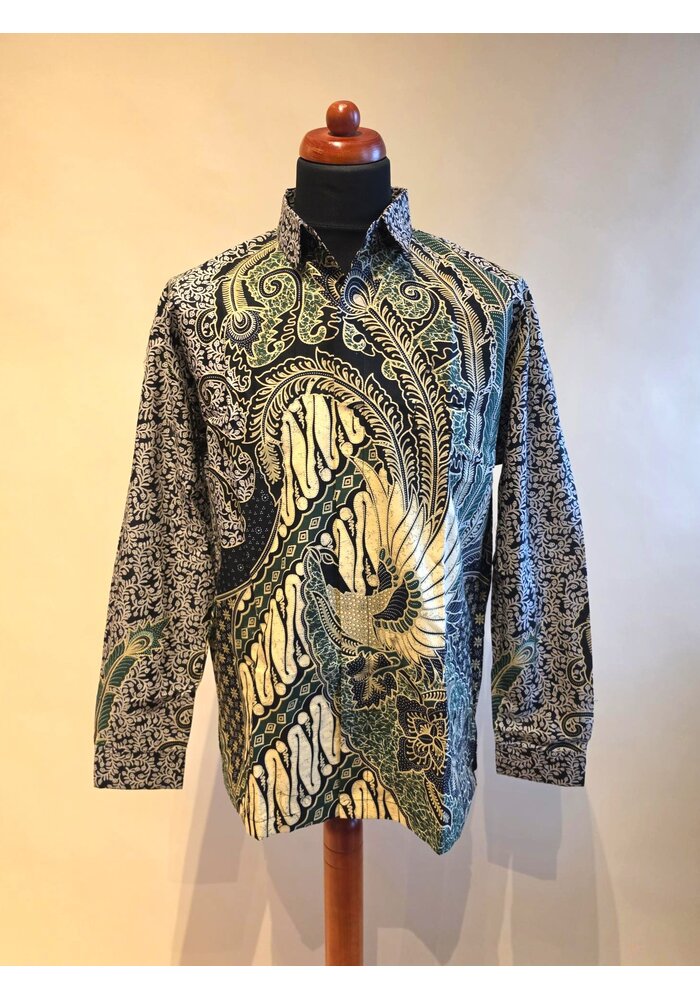 Batik overhemd lange mouw 3007-08