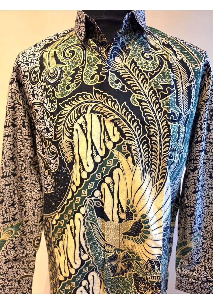 Batik overhemd lange mouw 3007-08