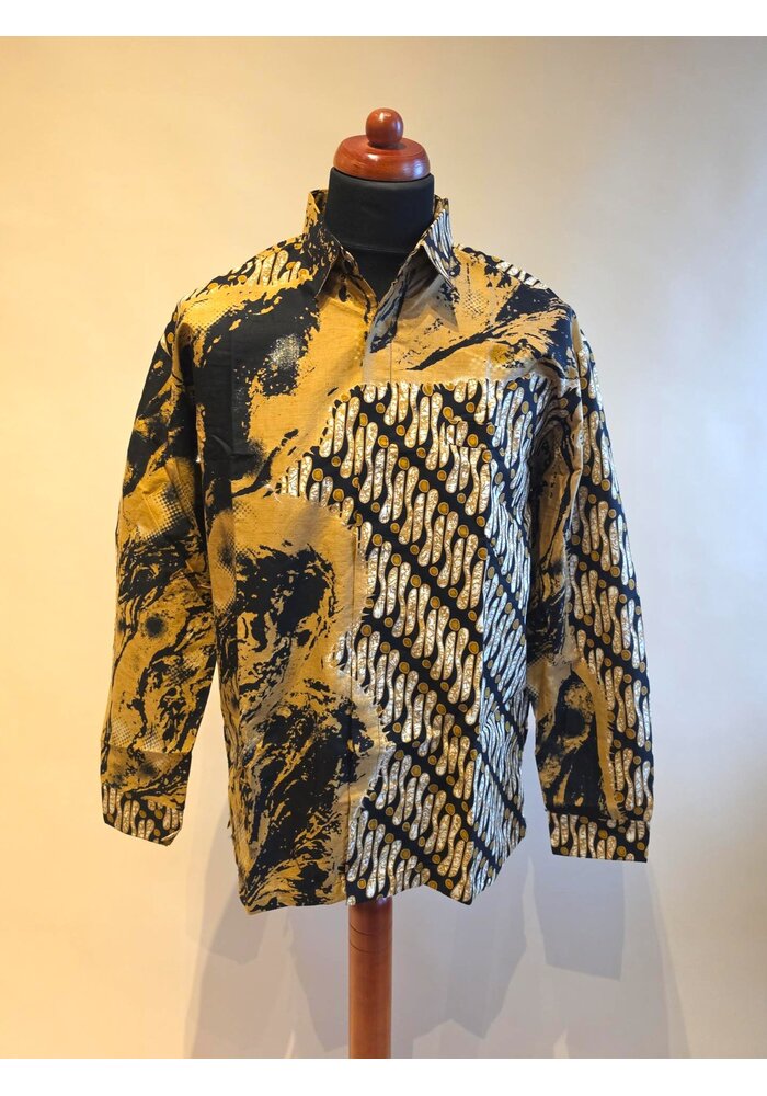 Batik overhemd lange mouw 3007-09