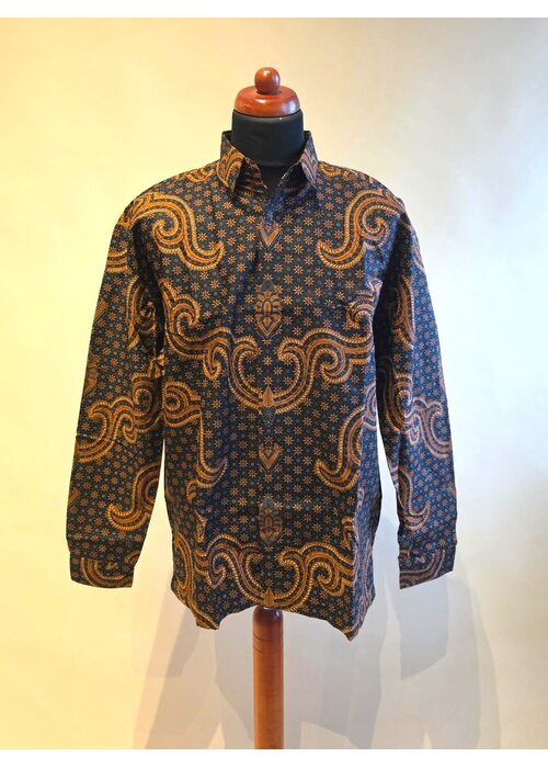 Batik overhemd lange mouw 3007-10