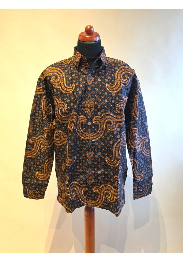Batik overhemd lange mouw 3007-10