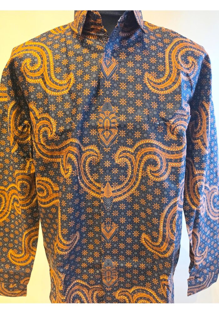 Batik overhemd lange mouw 3007-10