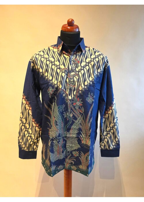Batik overhemd lange mouw 3007-11
