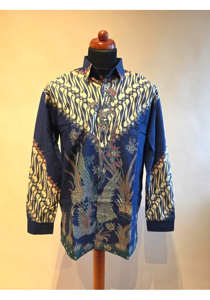 Batik overhemd lange mouw 3007-11
