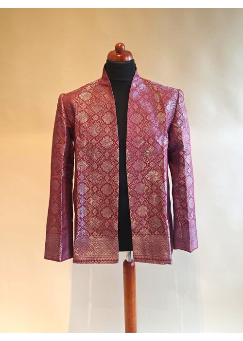 Beskap songket rood