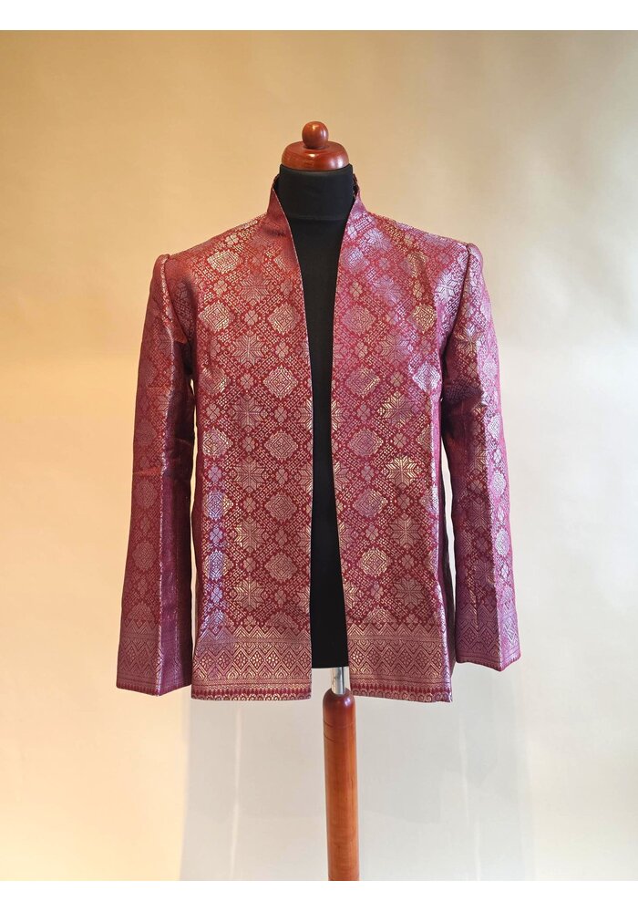 Beskap songket rood