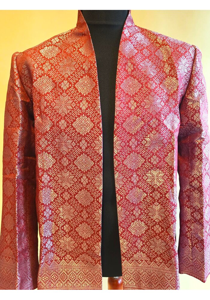 Beskap songket rood