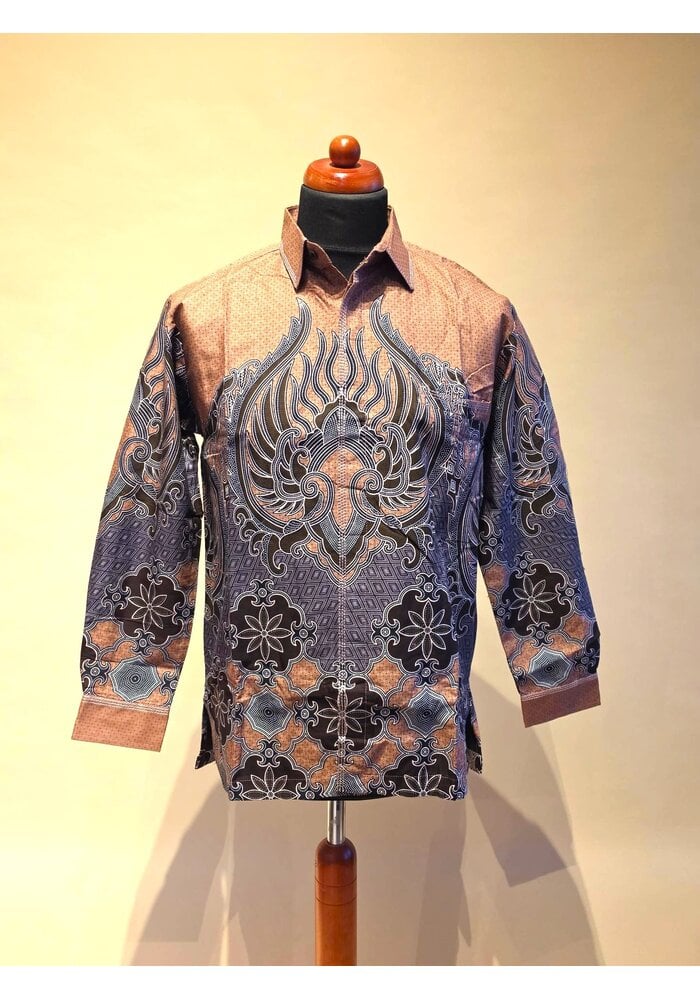Batik overhemd lange mouw 1210-02