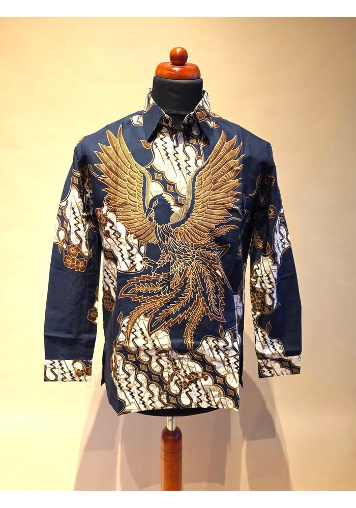 Batik overhemd lange mouw 1210-03