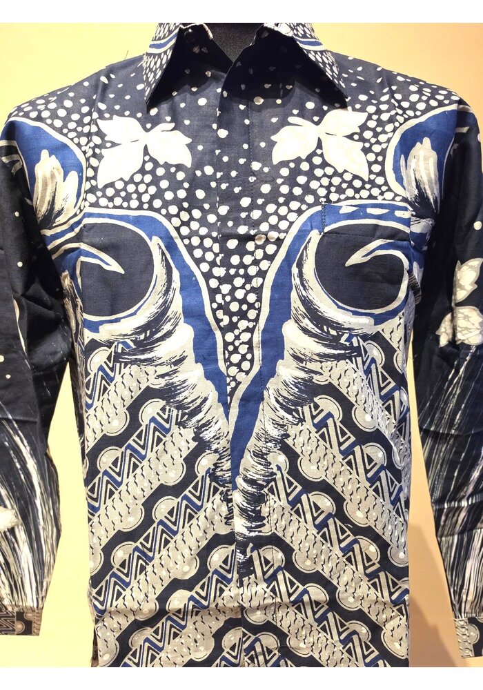 Batik overhemd lange mouw 1210-04