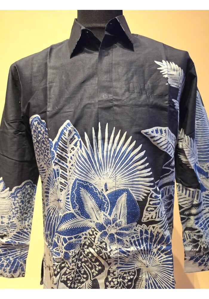 Batik overhemd lange mouw 1210-05