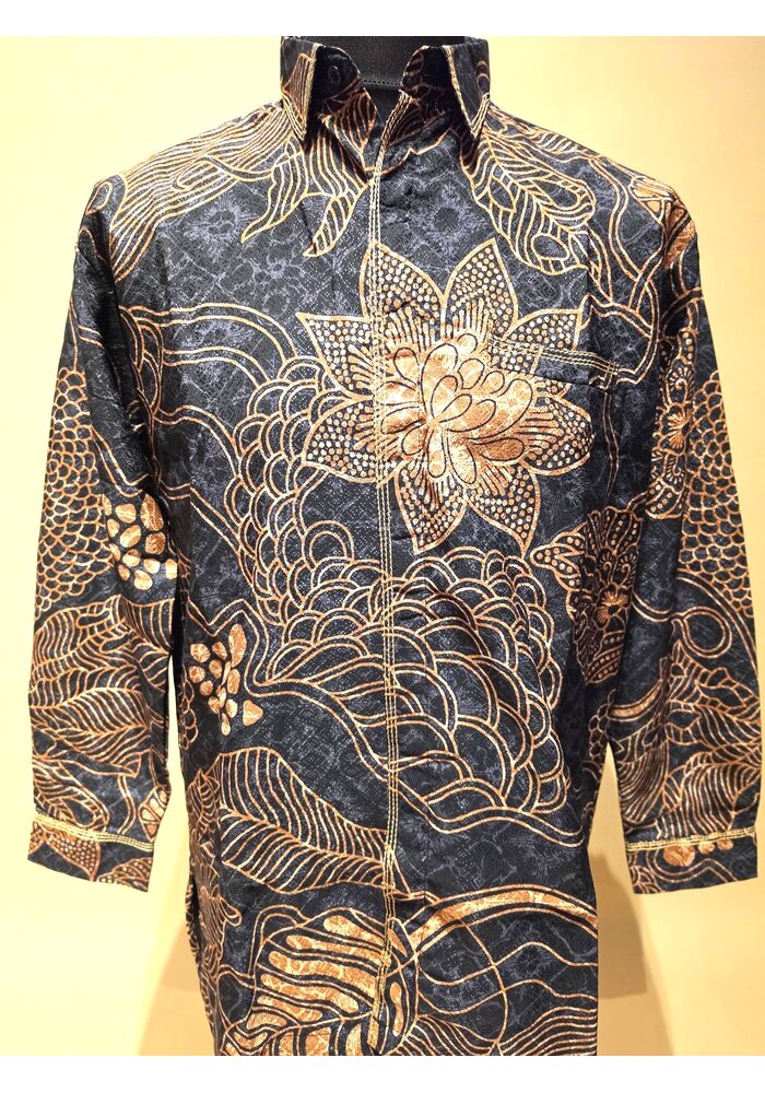 Batik overhemd lange mouw 1210-08