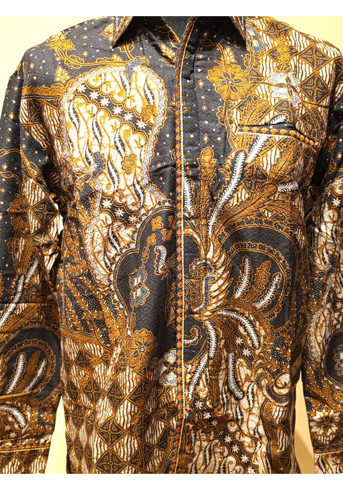 Batik overhemd lange mouw 1210-09