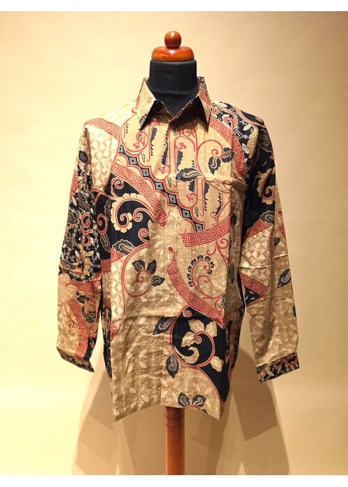 Batik overhemd lange mouw 1210-12