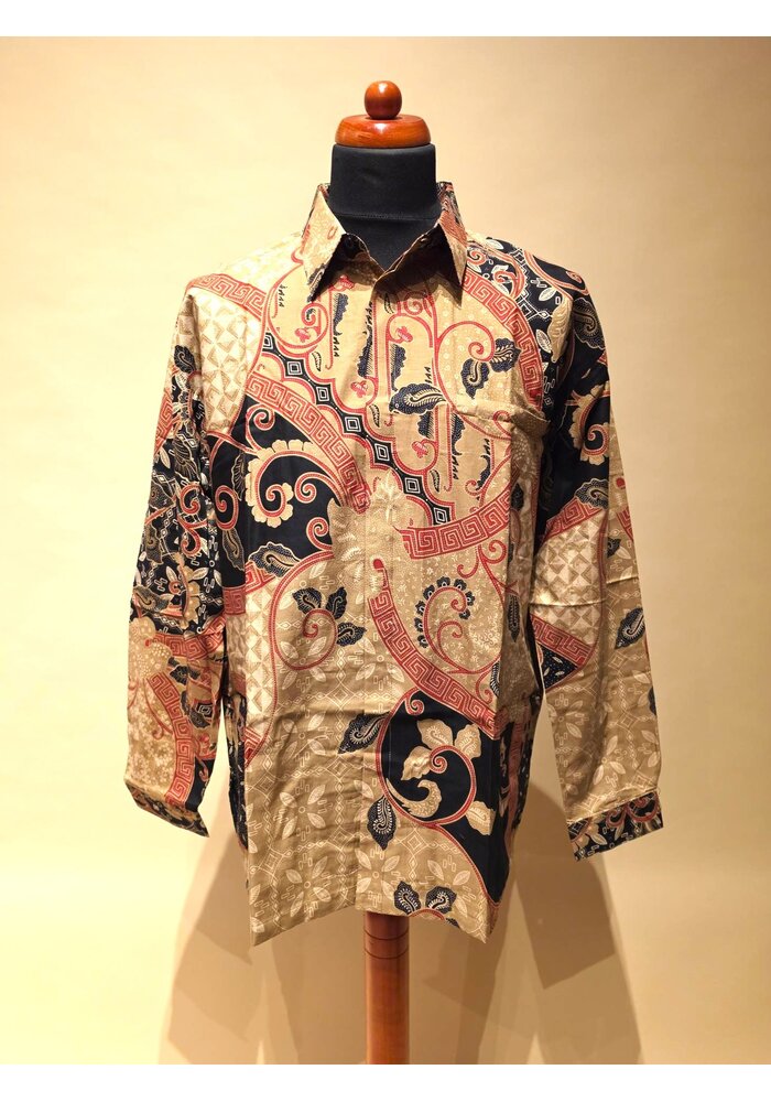 Batik overhemd lange mouw 1210-12