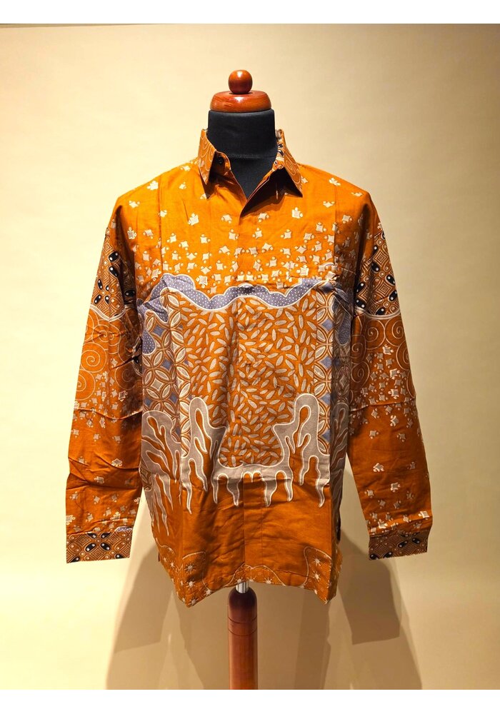 Batik overhemd lange mouw 1210-13