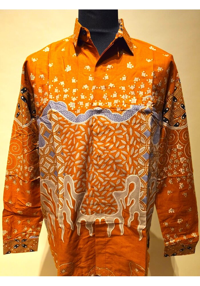 Batik overhemd lange mouw 1210-13
