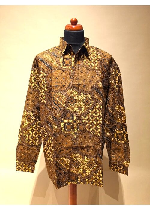 Batik overhemd lange mouw 1210-14