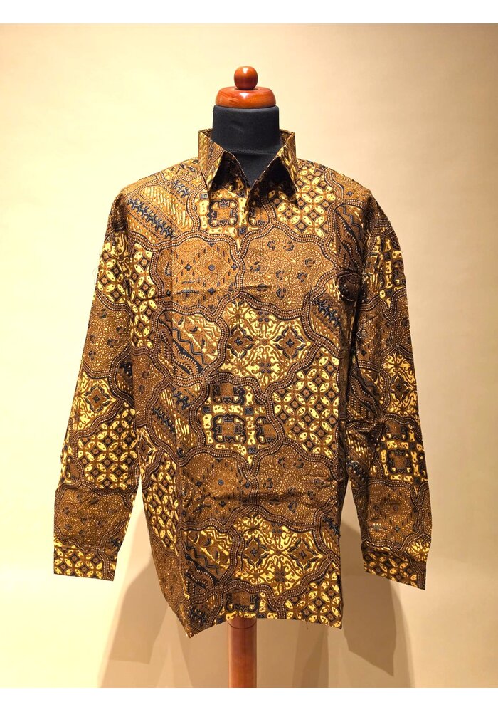 Batik overhemd lange mouw 1210-14