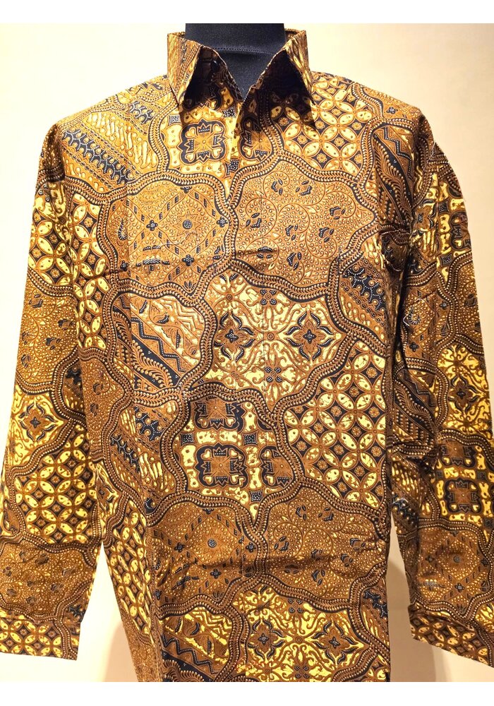 Batik overhemd lange mouw 1210-14