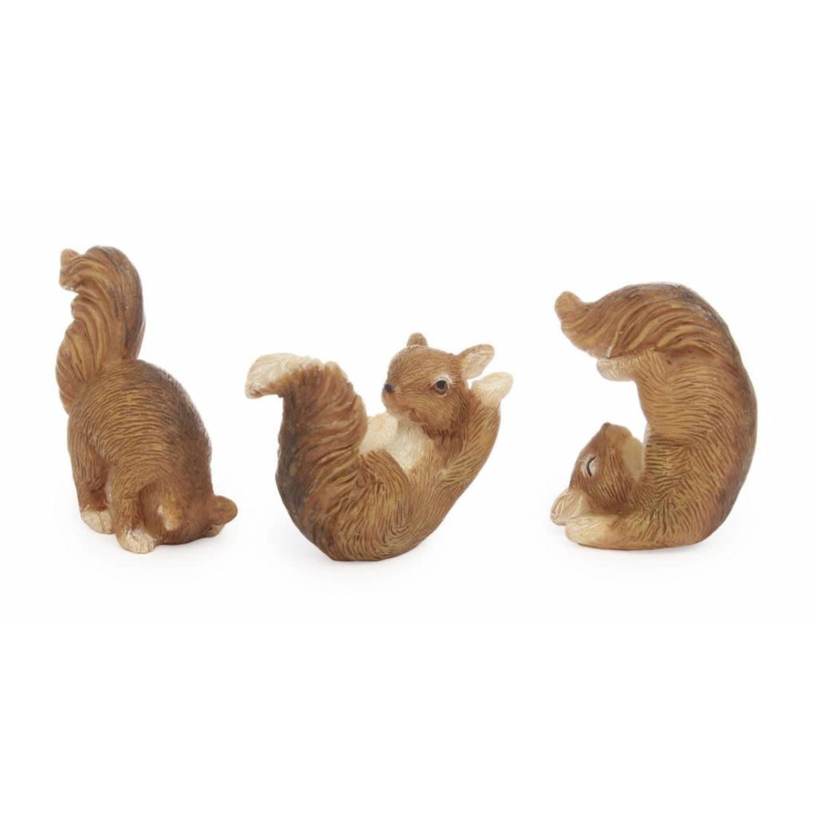 Woodland Knoll Woodland Knoll - Resin Playing Squirrels (Set of 3)