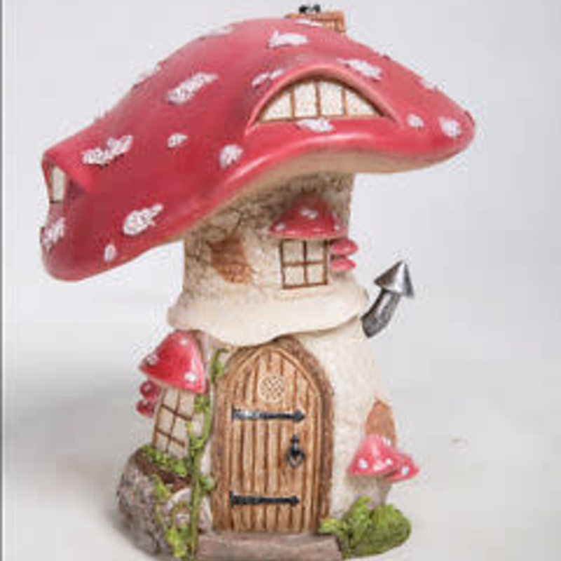 Vivid Traditional Red Toadstool Cottage