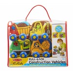 K's Kids Pull-Back Soft Construction Vehicles
