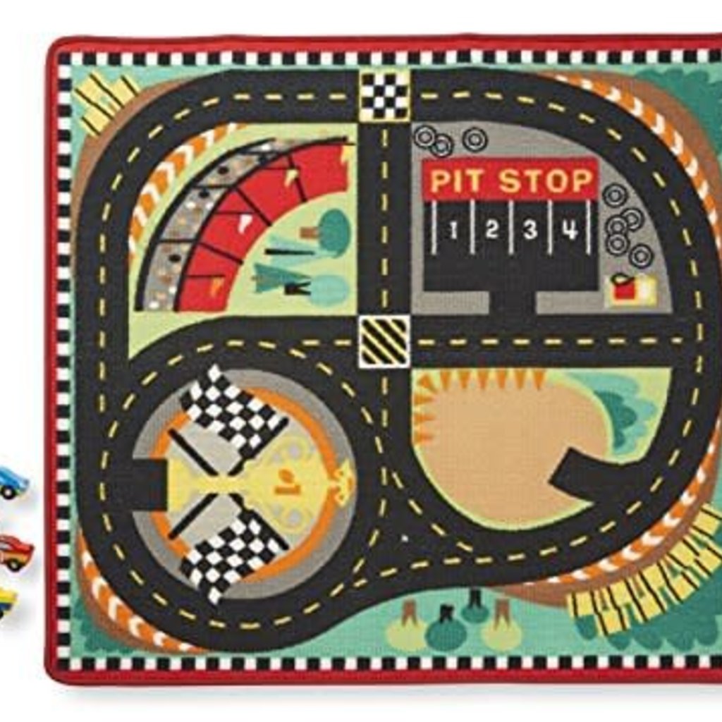 melissa and doug race track rug