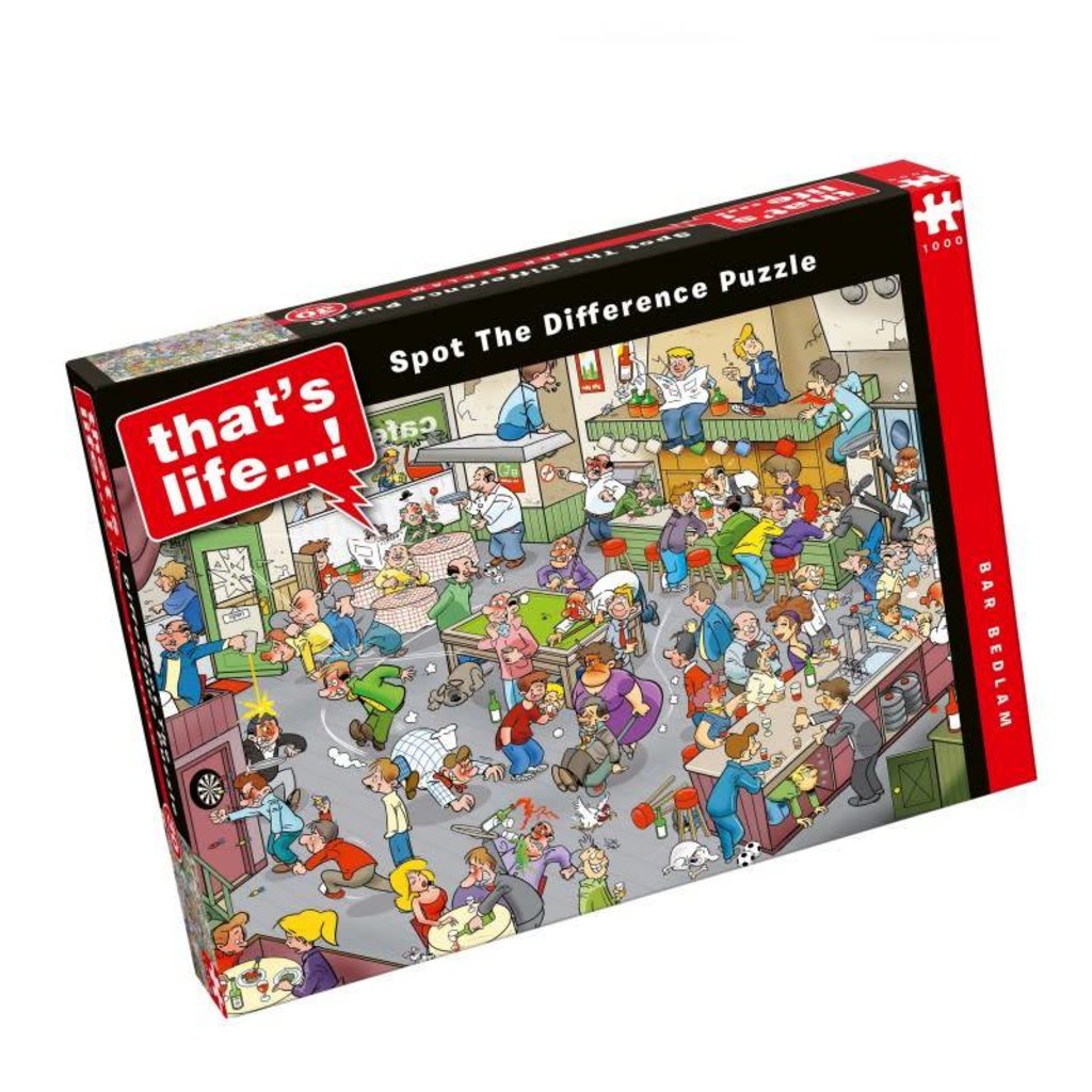 That’s Life Spot the Difference Bar Bedlam Puzzle 1000pcs