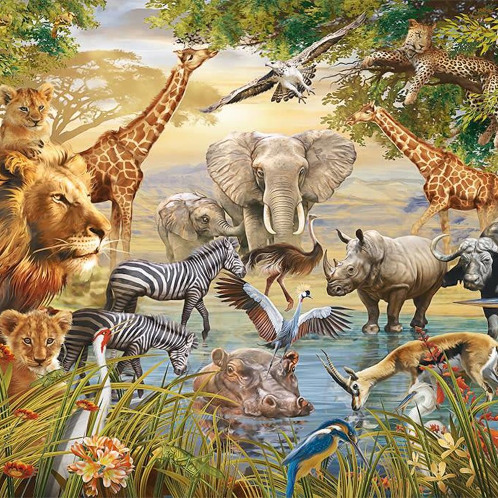 Majestic Watering Hole Puzzle 500pcs Celebrations and Toys