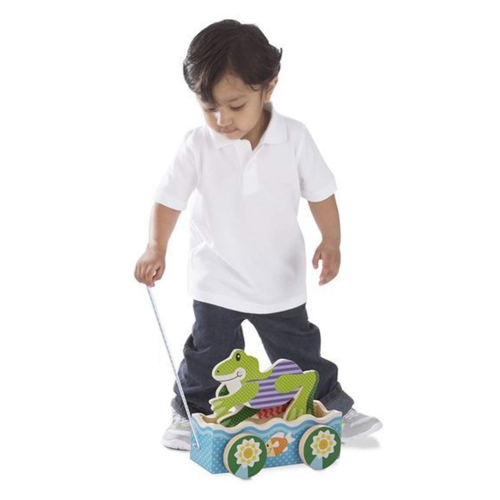 Melissa & Doug First Play - Friendly Frogs Pull Along