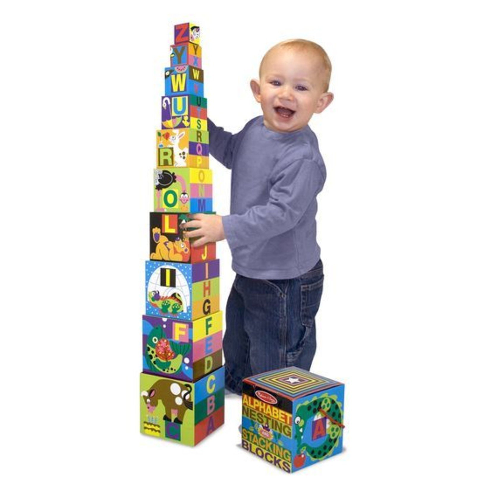 Melissa & Doug Alphabet Nesting / Stacking Blocks