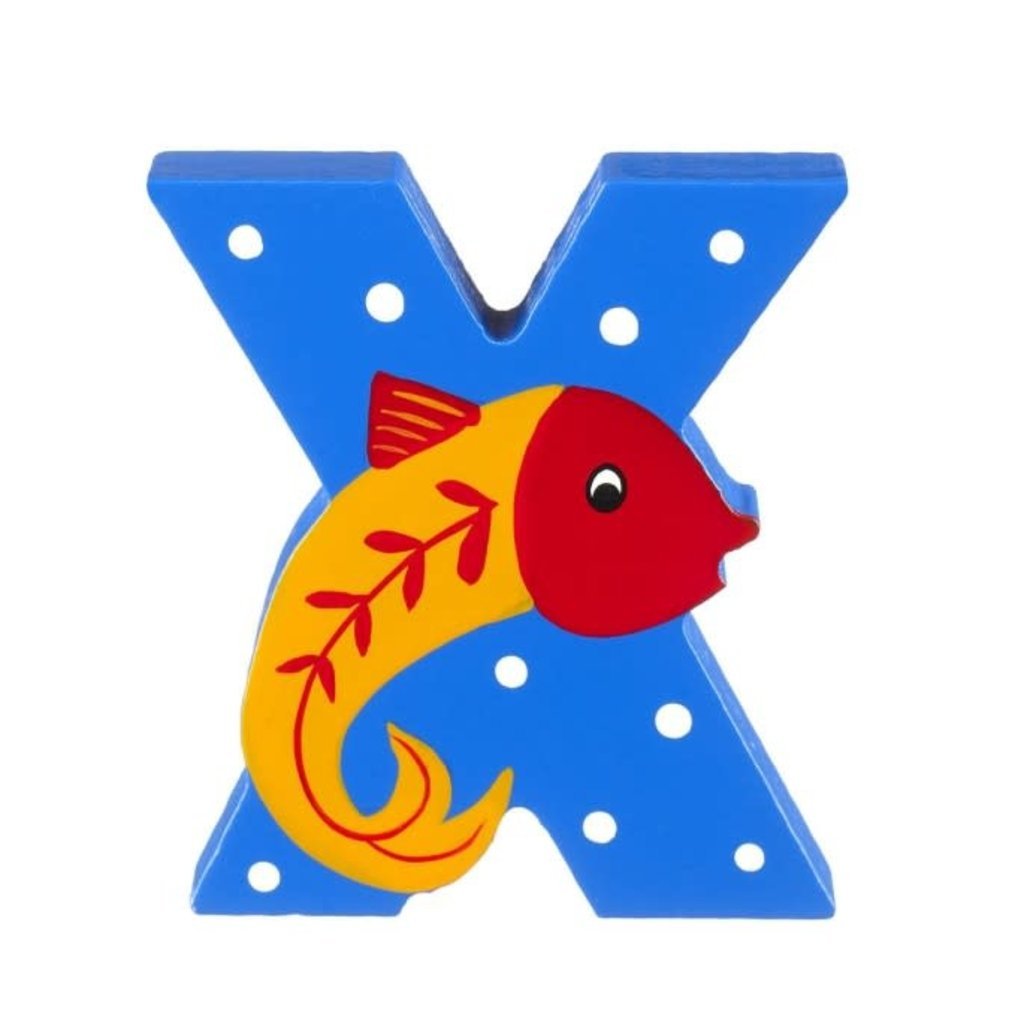 Wooden Alphabet Letter - X - Celebrations and Toys