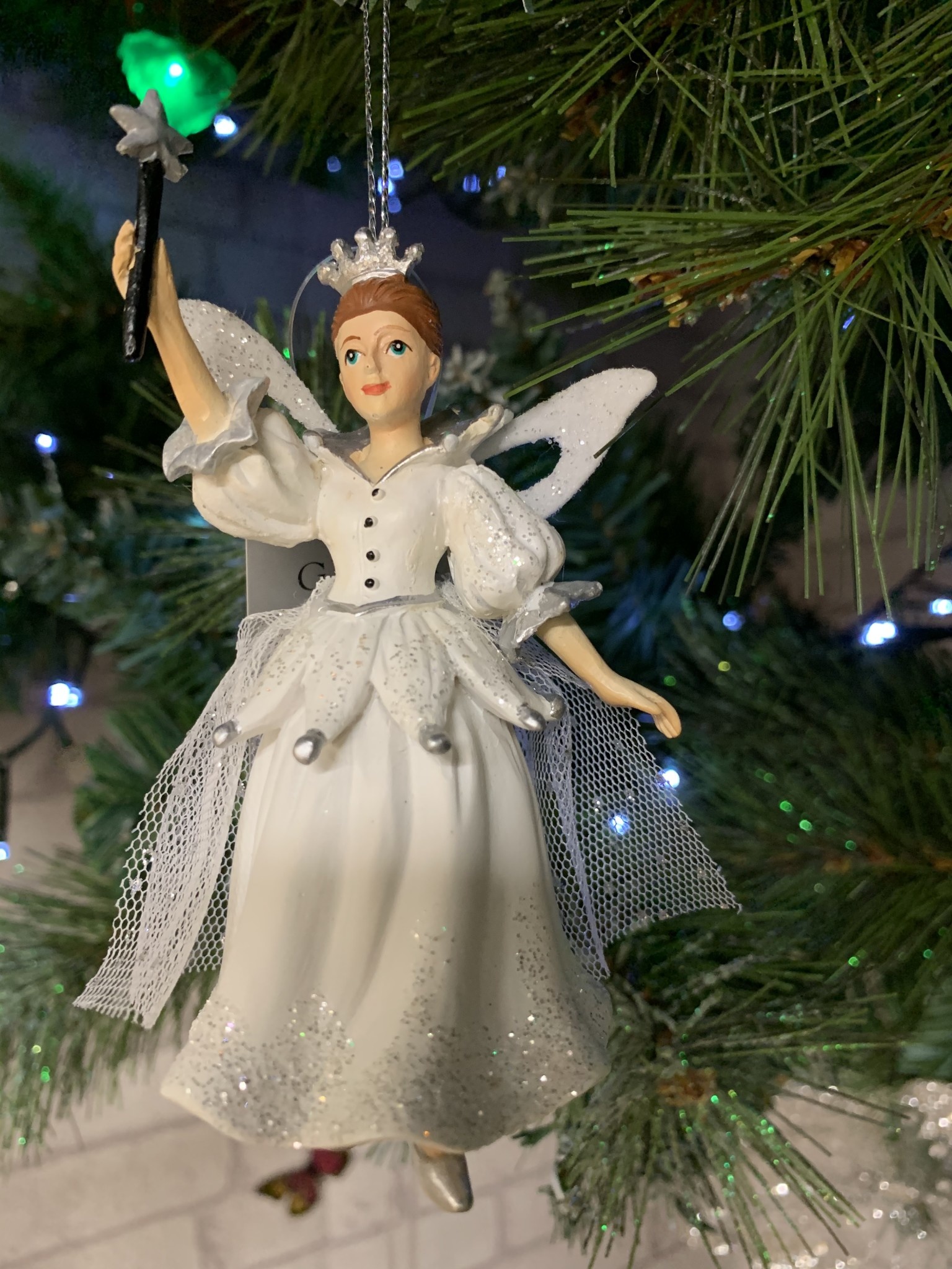 White Fairy Godmother Hanging Decoration - Celebrations and Toys
