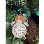 Gisela Graham Clock with Mouse Hanging Decoration