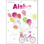 Treats & Smiles Personalised Birthday Card - Aisha