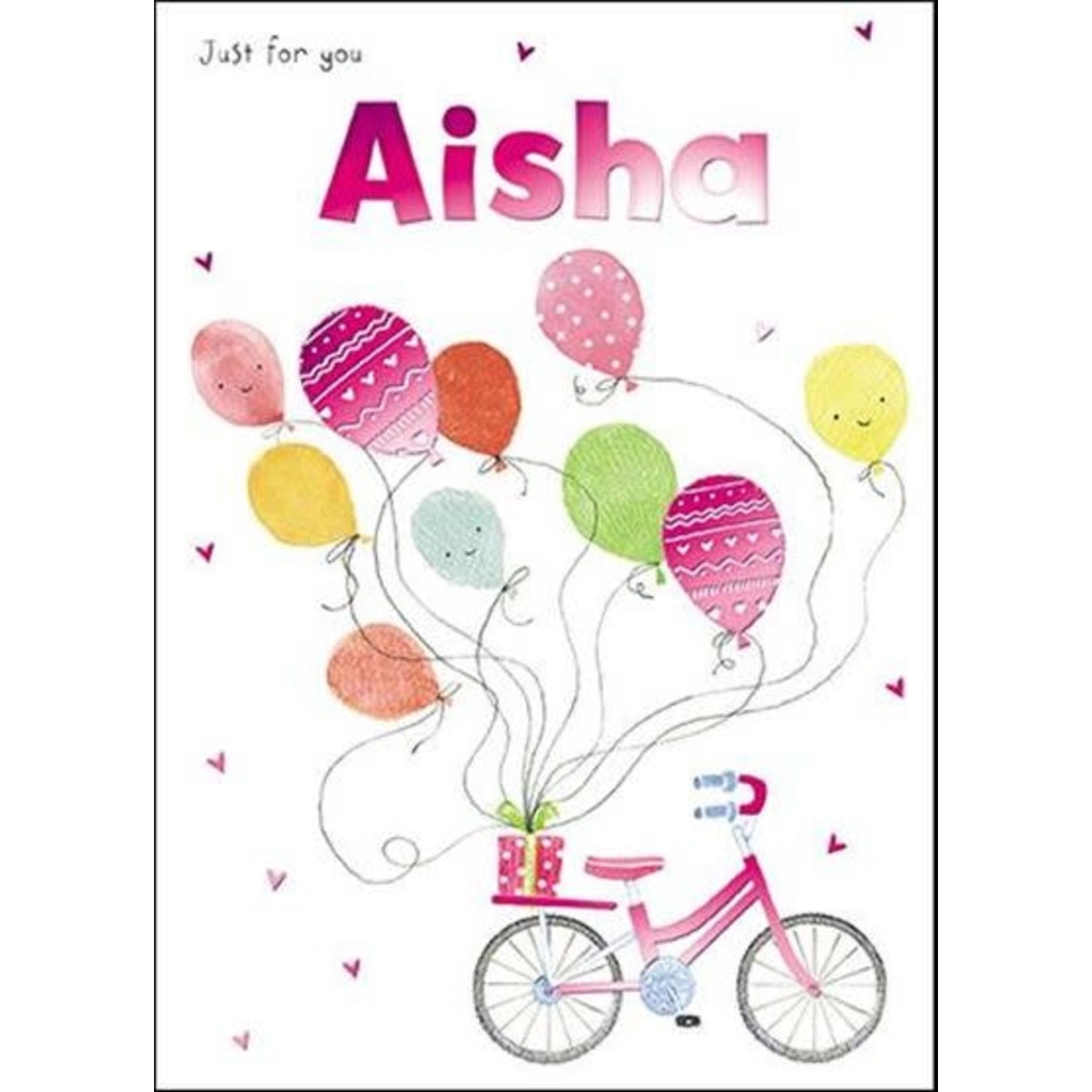 Treats & Smiles Personalised Birthday Card - Aisha