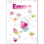 Treats & Smiles Personalised Birthday Card - Emma