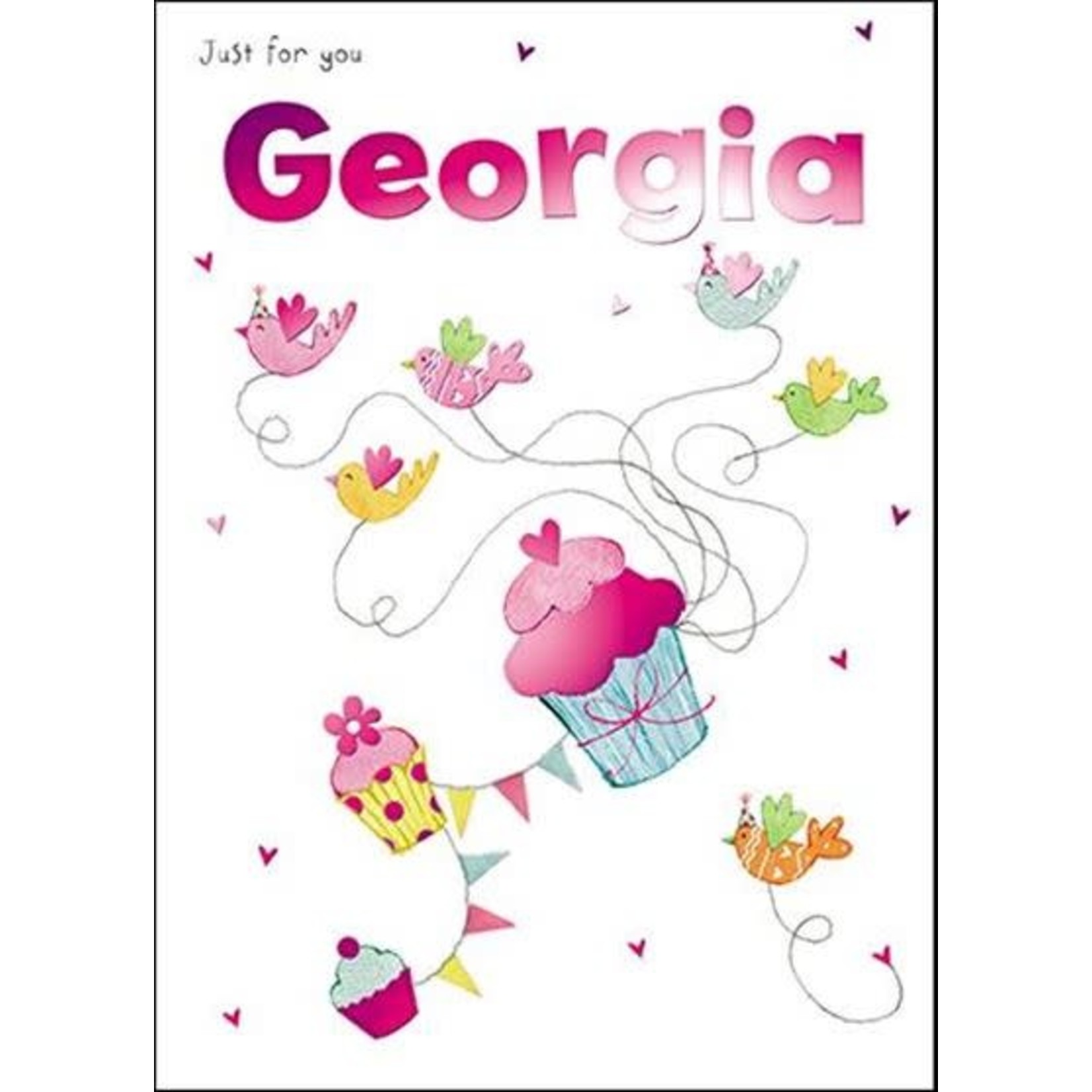 Treats & Smiles Personalised Birthday Card - Georgia