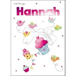 Treats & Smiles Personalised Birthday Card - Hannah
