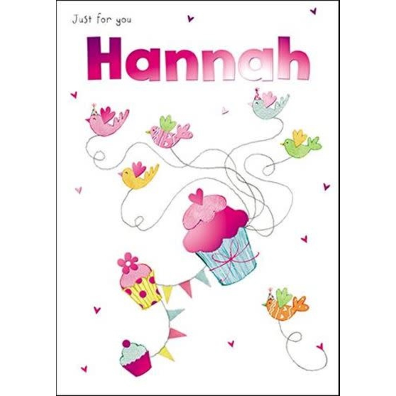 Treats & Smiles Personalised Birthday Card - Hannah