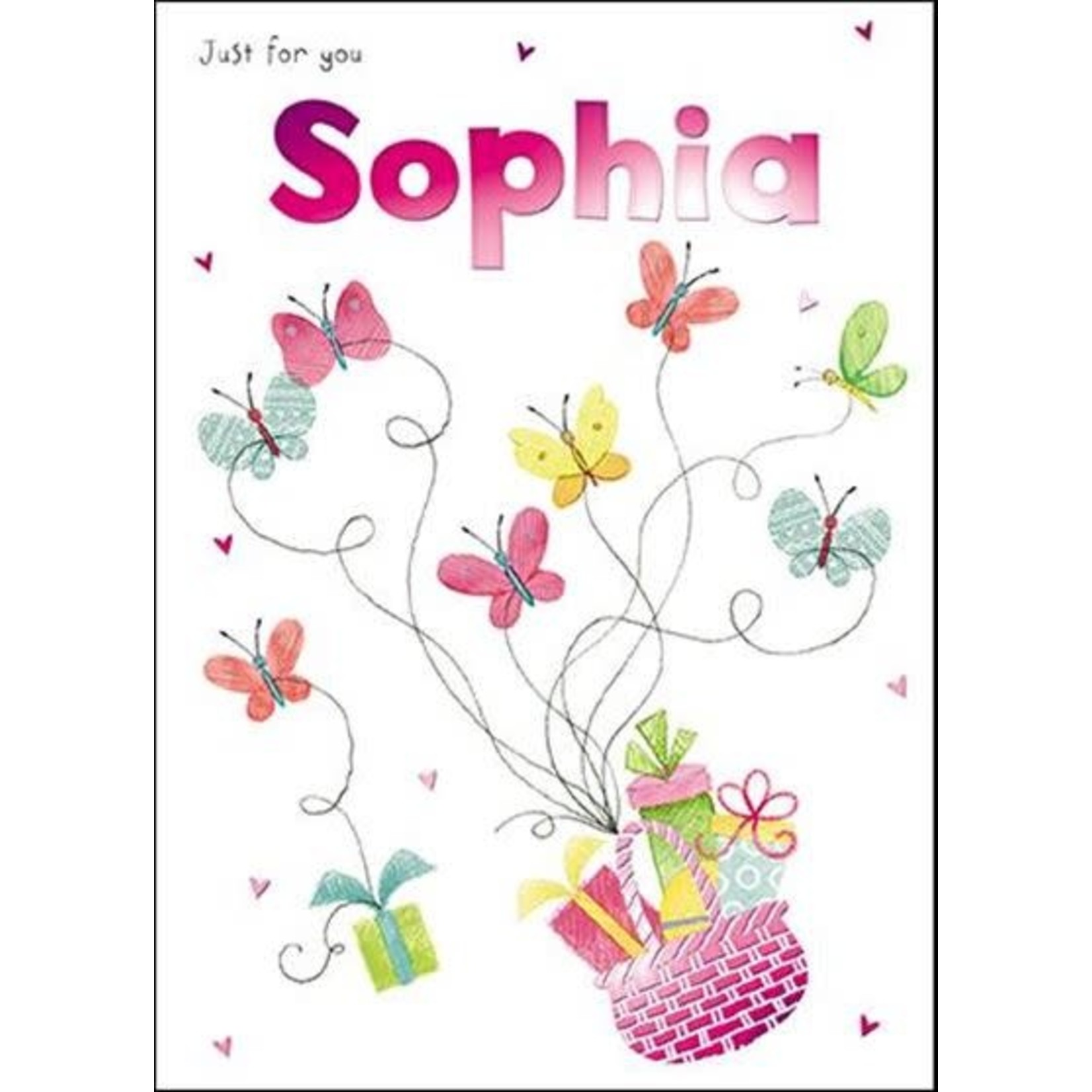 Treats & Smiles Personalised Birthday Card - Sophia