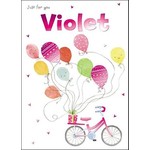 Treats & Smiles Personalised Birthday Card - Violet