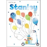 Treats & Smiles Personalised Birthday Card - Stanley