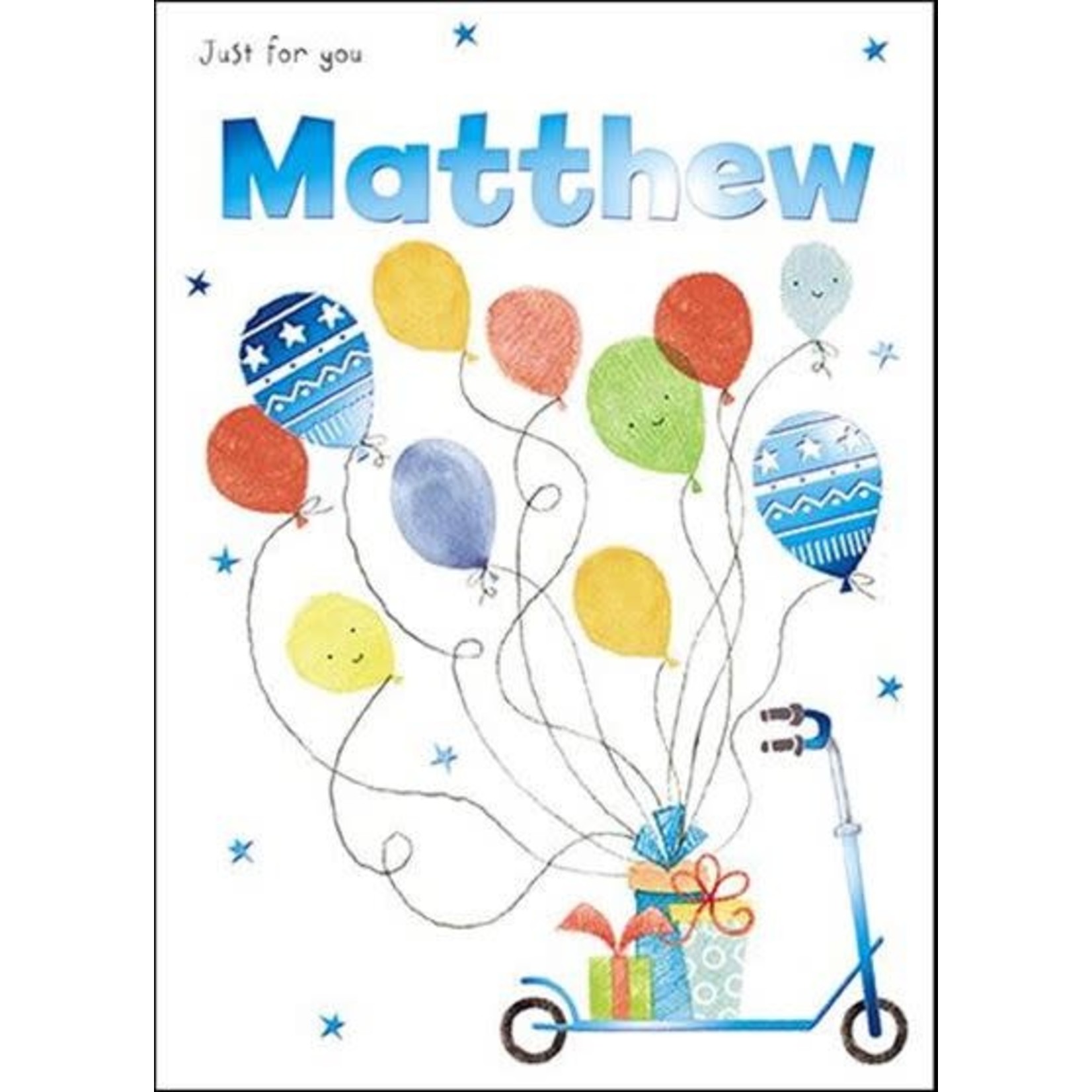 Treats & Smiles Personalised Birthday Card - Matthew