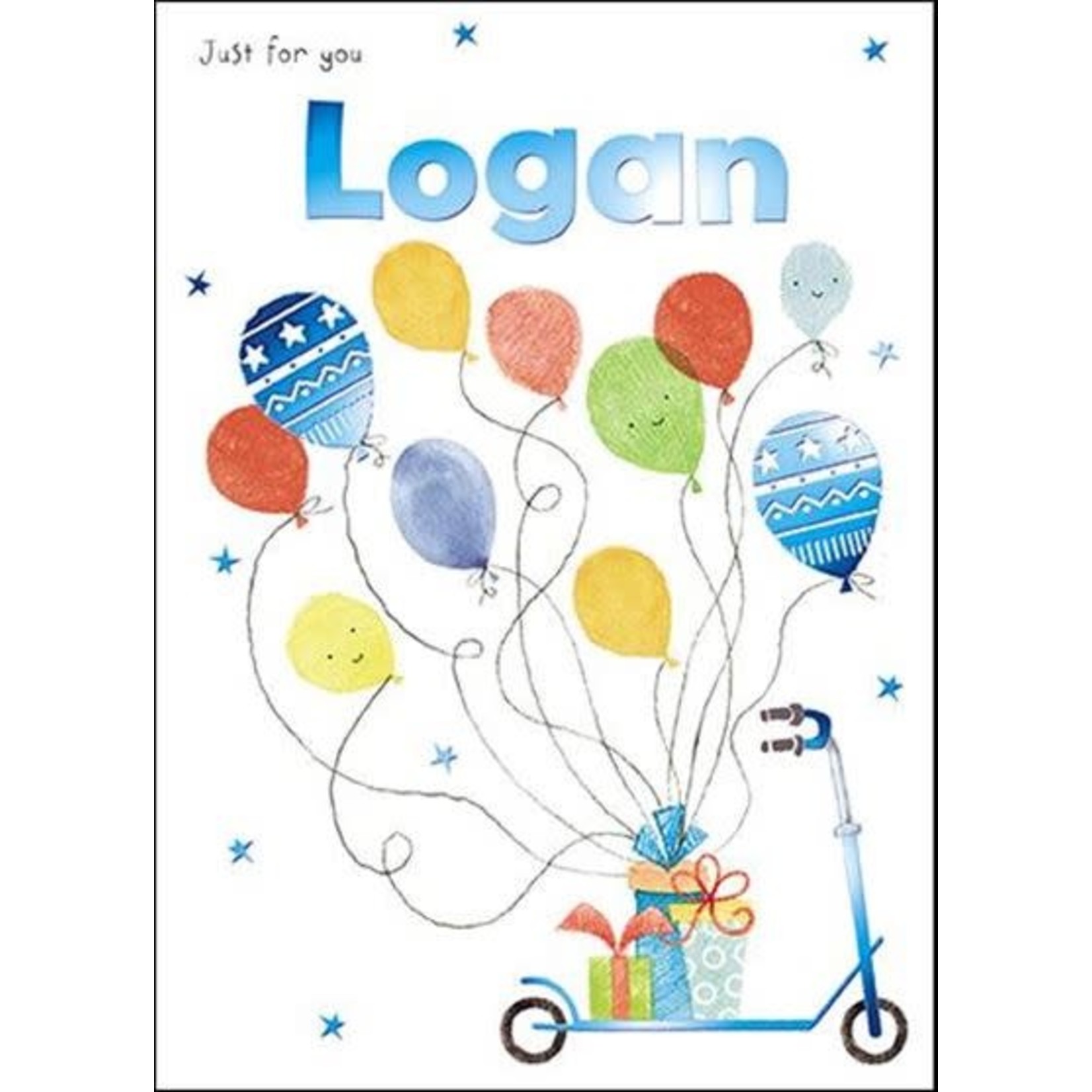 Treats & Smiles Personalised Birthday Card - Logan