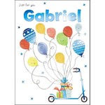 Treats & Smiles Personalised Birthday Card - Gabriel