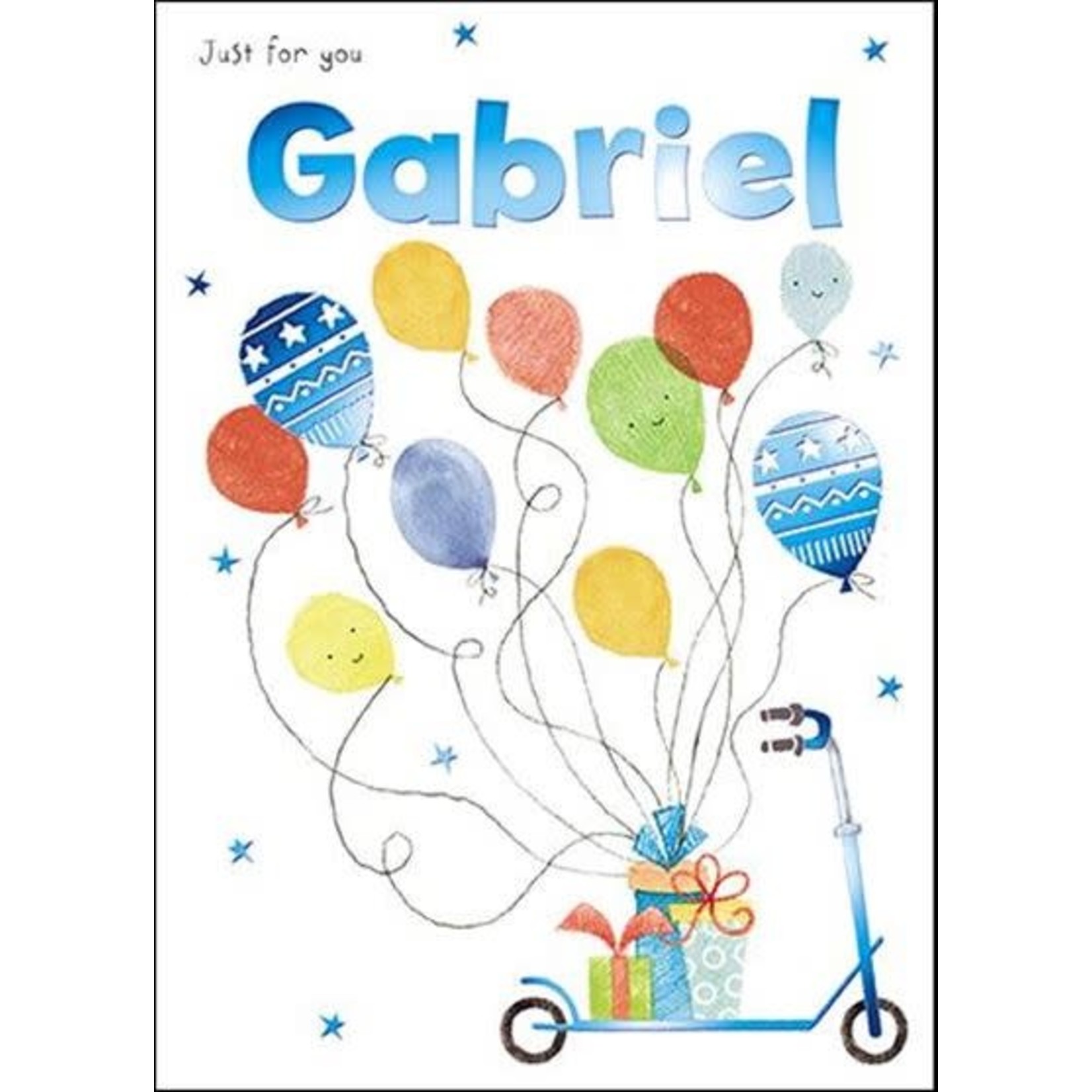 Treats & Smiles Personalised Birthday Card - Gabriel