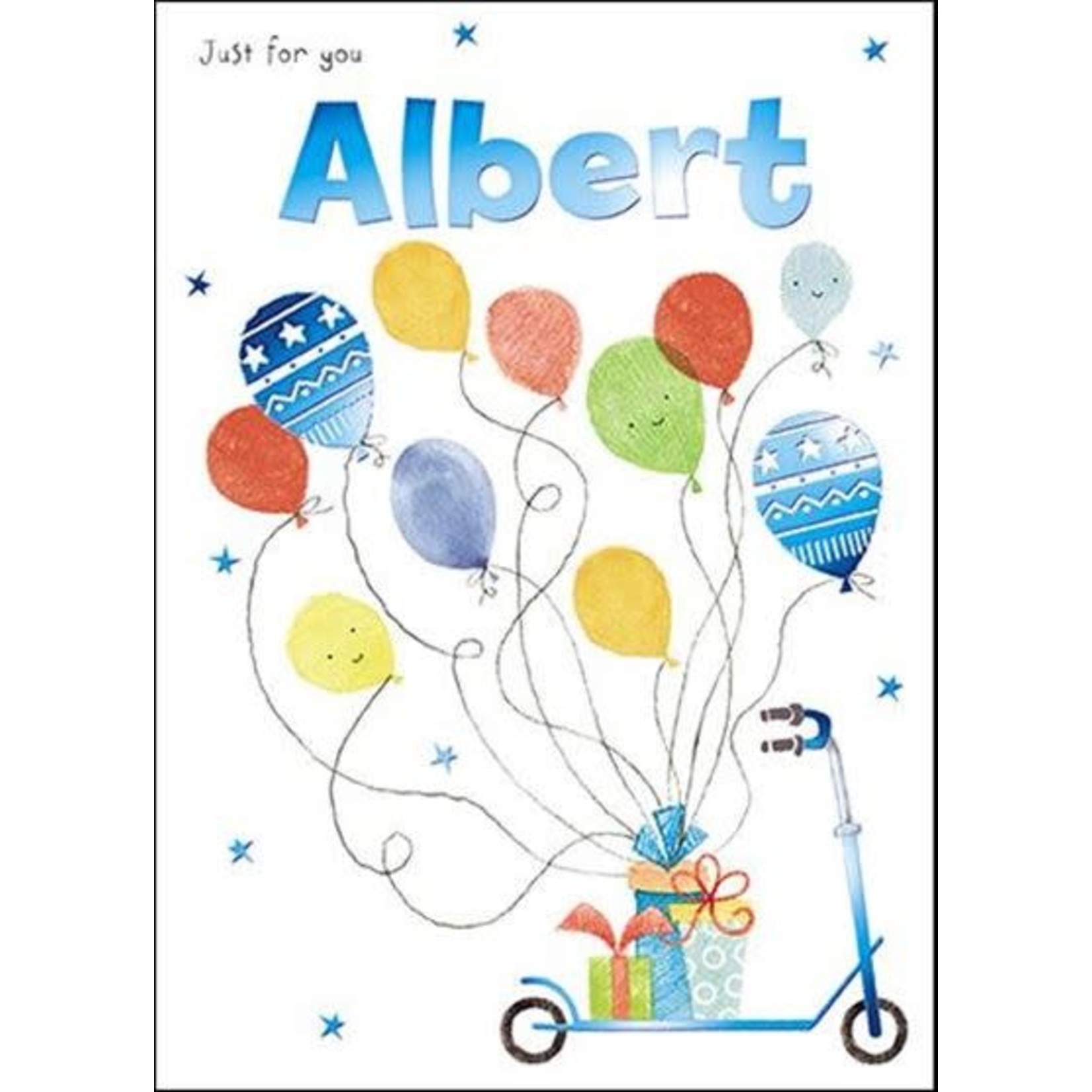 Treats & Smiles Personalised Birthday Card - Albert
